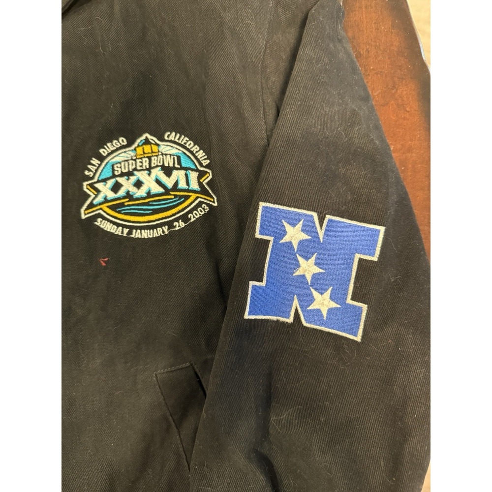Jeff Hamilton Super Bowl XXXVII Jacket NFL San Diego 2003 Cotton - Picture 3 of 6